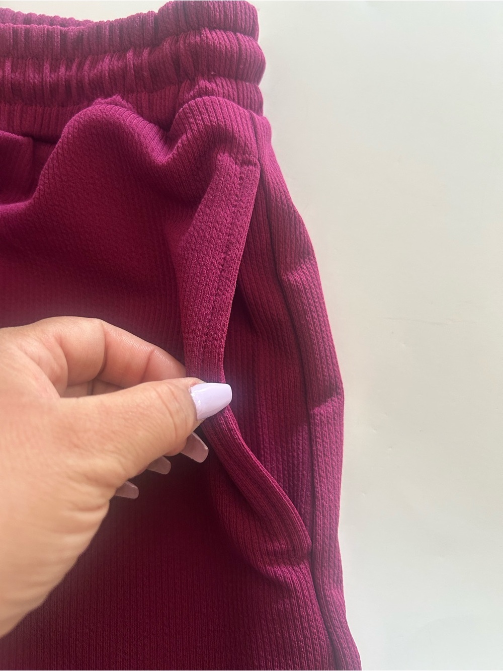 NWOT Ribbed Tank & Shorts Set Deep Pink - Picture 4 of 9